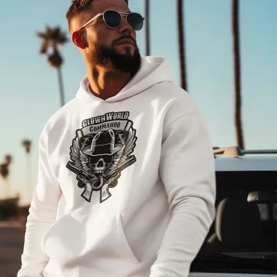 ClownWorld Patch Hoodie in action