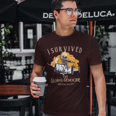 Global Survivor Tshirt in action