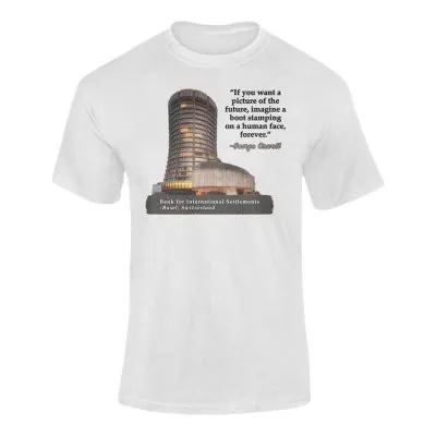 Orwellian Boot Tshirt (White)