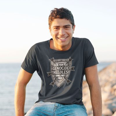 The Defender Tshirt in action