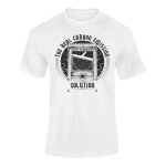 The real carbon solution white t-shirt by OrwellianWear.